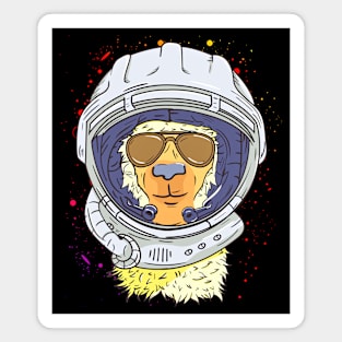 Llama Astronaut Funny Space and Llama Lover Magnet